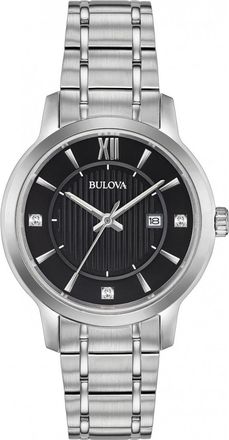 Bulova Womens 96P185 Ladies Classic Watch - Silver - One Size