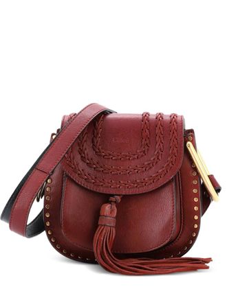 Chlo&eacute; Borsa a tracolla Hudson mini in pelle - Rosso