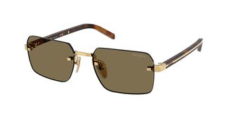 Prada PR D55S 5AK90F Mens Sunglasses Gold Size 55