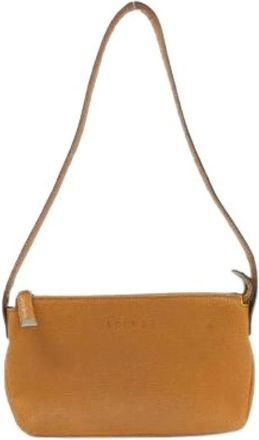 Loewe Pre-owned Leren Schoudertas - Dames - Vintage Schoudertas - Bruin - ONE Size - Leer - Vintage