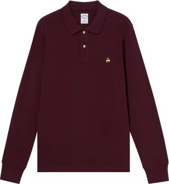 Brooks Brothers Supima Katoen Piqu&eacute; Polo met Logo - Heren - Polos - Rood - XS - Katoen - Tops