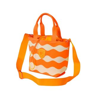 Blauer Bolso con tejido t&eacute;cnico y estampado con ondas - female - Blauer - Shopping Bags - Orange - ONE SIZE - Bags