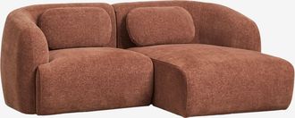 Sklum Sof&aacute; Modular Chaise Longue Derecho De 2 Piezas En Chenilla Coquette Sklum