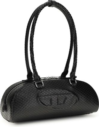 Diesel Womens 1dr Dome Shoulder Bag T8013 Calf Leather Bos Taurus