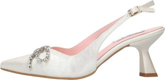Notre-V Schoenen, Dames, Wit, 41 EU, Leer, 2862Bp Slingbacks