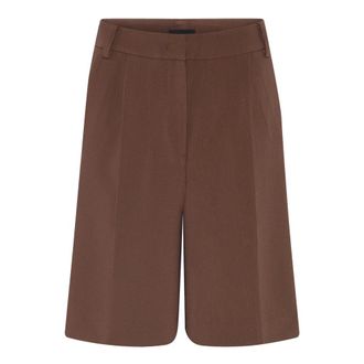 Bruuns Bazaar Cindy Sus BBWinnis Lange Shorts - Dames - Korte Broeken - Bruin - 2XS - Leer - Korte Broeken
