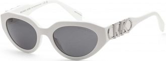 Michael Kors Womens MK2192 53 310087 Empire Sunglasses - White - One Size