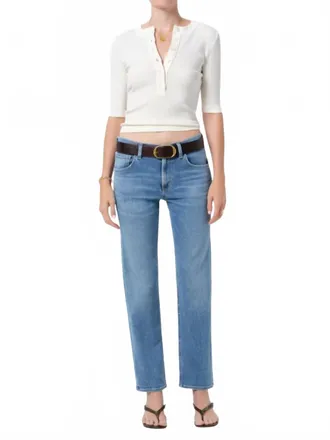 Citizens Of Humanity Anissa Low-Rise Straight Jean In Stella