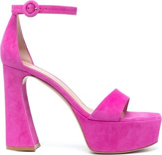 Gianvito Rossi Holly 120mm suede sandals - women - Suede - 39.5 - Purple
