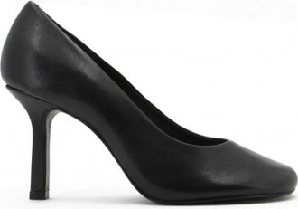 Schutz Leren Slip-On Decollete Schoen - Dames - Pumps - Zwart - 40 EU - Leer - Schoenen