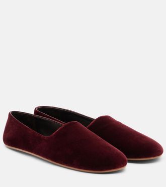The Row Zapatos slip-on Ponti de terciopelo