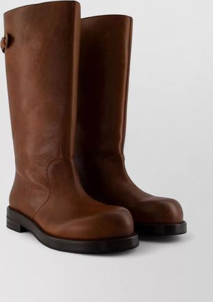 Acne Studios leather round-toe boots