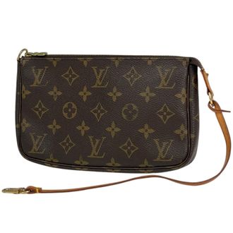 Louis Vuitton Monogram Brown Monogram Pochette Pouch (Pre-Owned)