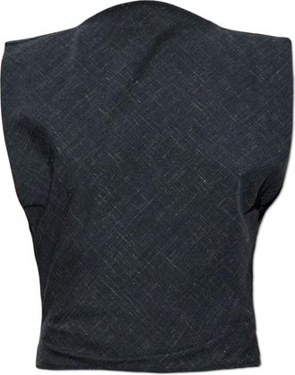 CHRISTOPHER ESBER Banyan Bias Top - Dames - Tops zonder mouwen - Grijs - XS - Wol - Tops
