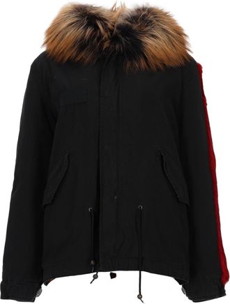Mr & Mrs Italy Parka with Voluminous Fur-Trimmed Hood and Distinctive Details