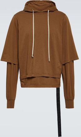 Rick Owens Felpa in jersey di cotone con cappuccio