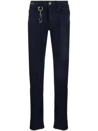Paul & Shark logo-charm twill chinos - Blue