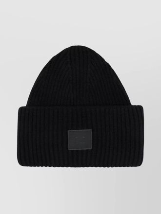 Acne Studios logo beanie folded cuff
