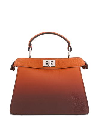 Fendi Borsa tote Peekaboo ISeeU mini in pelle - Marrone