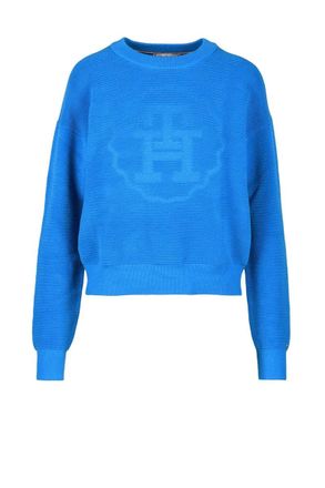 Tommy Hilfiger Light Blue Cotton Jumper