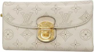 Louis Vuitton Pre-owned Wallets, female, Beige, Size: ONE SIZE Pre-owned Long wallet (tri-fold)