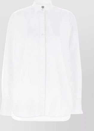 Toteme cotton ruffle collar shirt