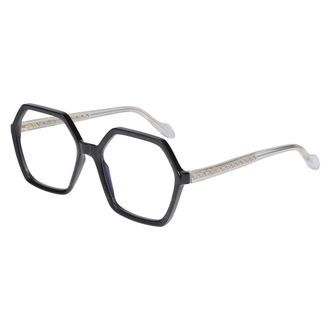 K&agrave;dor Glasses, unisex, Black, Size: 55 MM Exagon Glamour