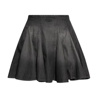 Diesel Short Skirts, female, Black, Size: W27 De-Spiki-S Skirt