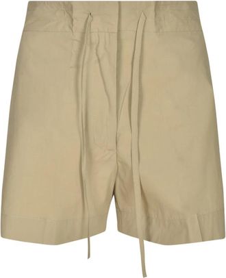 P.A.R.O.S.H. Beige Shorts voor Vrouwen - Dames - Bermuda - Beige - L - Korte Broeken