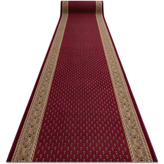 RugsX Runner anti-slip INCA maroon 100cm red 100x400 cm