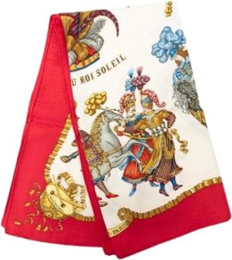 Herm&egrave;s Pre-owned Les F&ecirc;tes du Roi Soleil Sjaal - Dames - Vintage Accessoires - Veelkleurig - ONE Size - Vintage