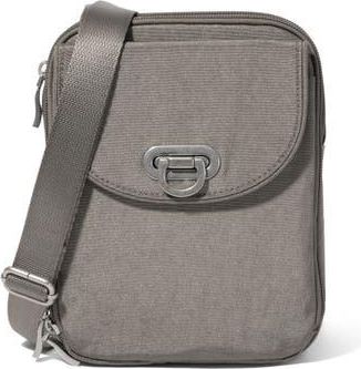 Baggallini Coastal Flip Lock Venture Crossbody in Sterling Shimmer at Nordstrom