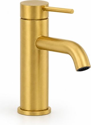 OEM Grifo De Lavabo Aquaelegance De Lat&oacute;n Dorado Bajo