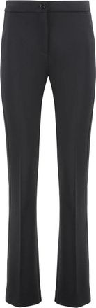 Pinko Resta Broeken - Dames - Slim Fit Broeken - Zwart - L - Leer - Broeken