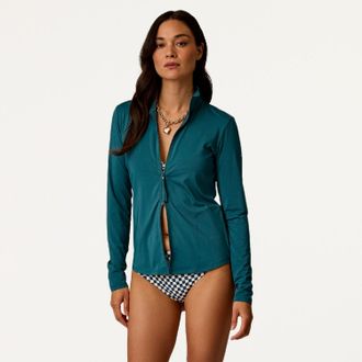 Carve Designs Womens Lake Sunshirt Green XXL