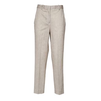 Circolo 1901 Herringbone Straight-Leg Carrot Pants
