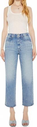 Mother Newbie Ankle Straight Leg Jeans In Wipeout