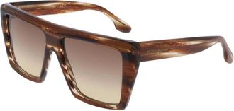 Victoria Beckham Sunglasses, female, Brown, Size: ONE SIZE Acetate Square Frame Sunglasses