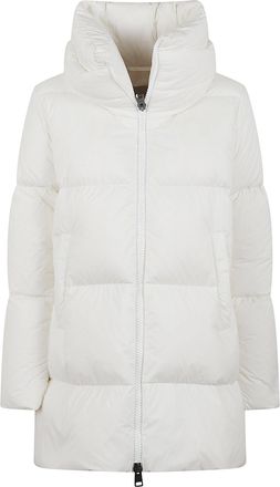 Herno High Collar Zip-Up Down Jacket