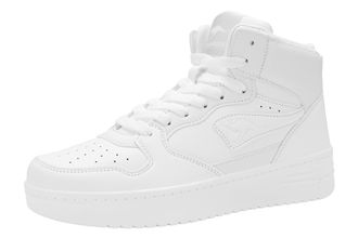 Kangaroos Sneaker KANGAROOS K-Top Draw Mid, Damen, Gr. 40, weiss (wei&szlig;, mono), Synthetik, Schuhe Sneaker