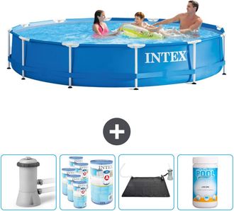 Intex Piscina Con Estructura Redonda - 366x76 Cm - 7-piezas Scb92