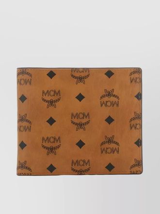 MCM signature pattern folded wallet