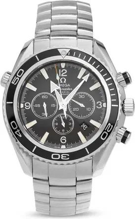 Omega Pre-owned Omega Seamaster Chronograph Automatic Chronometer Black Dial Mens Watch 2210.5