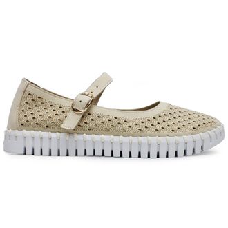 Ilse Jacobsen Tulip 3476 Nylon Polyurethane Womens Casual Shoes - Kit White - Size:UK 5