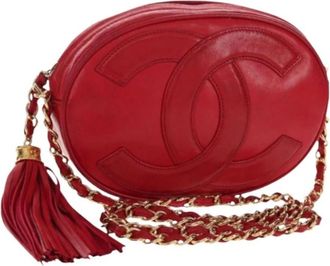 Chanel Pre-owned Cross Body Bags, female, Red, Size: ONE SIZE Pre-owned Vintage Cross Body Bag