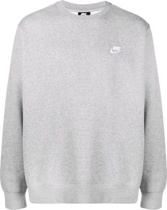 Nike Logo Crewneck Grijze Trui