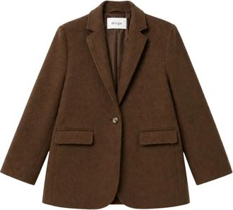 DIEGA Diega - Vozo Jas - Dames - Jassen - Bruin - Maat: M Wol
