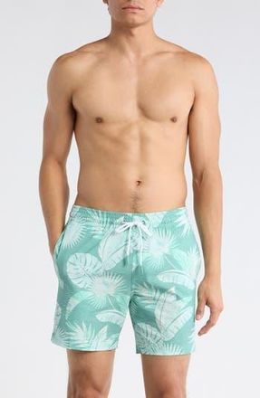 Trunks Surf & Swim Co. Sano 6.5-Inch Swim Shorts in Sea Green at Nordstrom Rack, Size X-Large