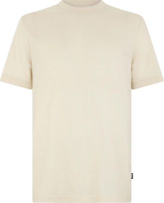 HUGO BOSS H-Thompson 70 T-shirt - Heren - T-shirts - Beige - S - Katoen - Tops