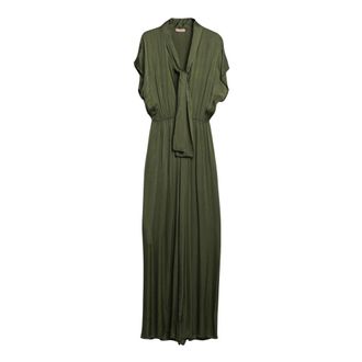 H2O Satin Viscose Jumpsuit with Neck Scarf - female - H2O - Jumpsuits - Green - XS - Jumpsuits & Playsuits